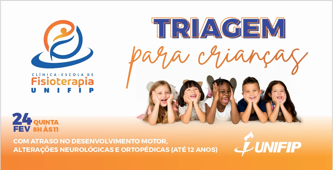 Triagem para crianças com atraso no desenvolvimento motor, alterações neurológicas e ortopédicas, acontece no UNIFIP