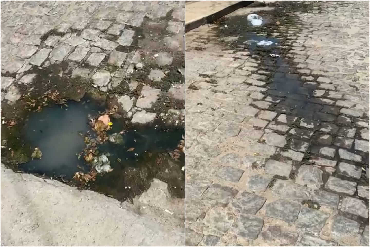 Internauta denuncia galeria estourada no bairro Bivar Olinto, em Patos; Secretária responde e diz que empresa responsável já foi avisada