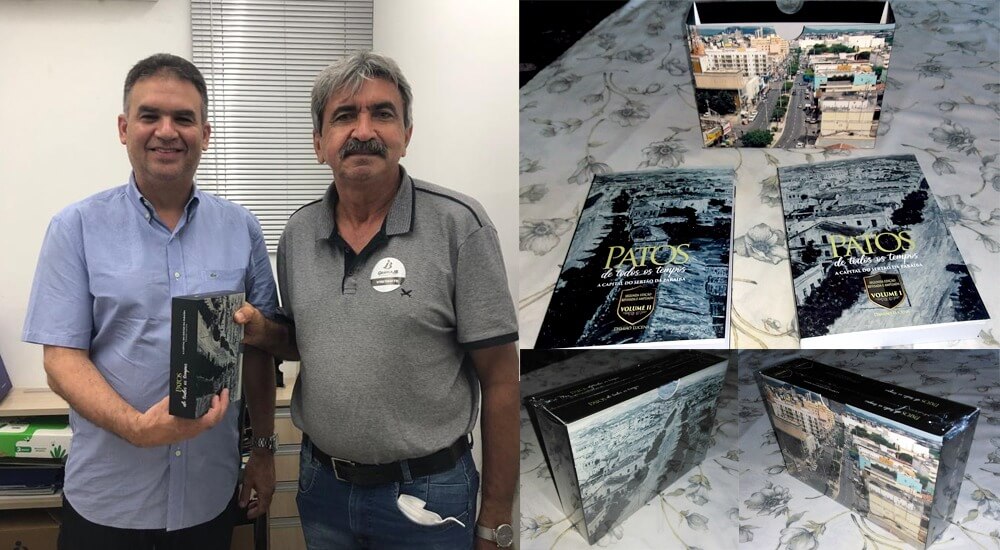 Livro Patos de Todos os Tempos: Damião Lucena recebe primeiros exemplares na Capital