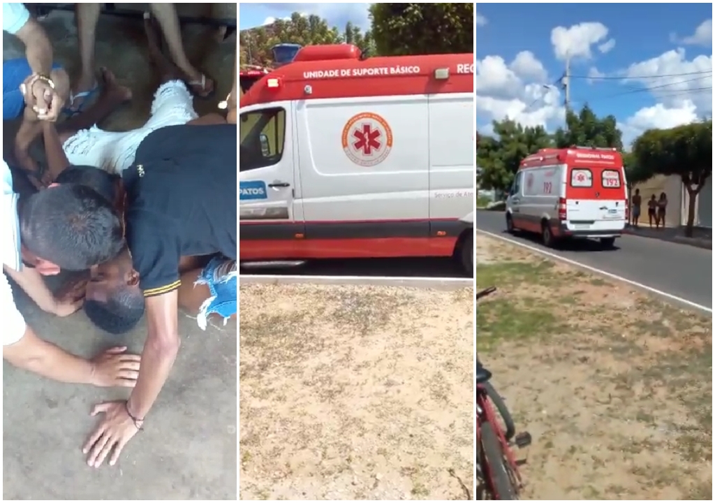 Cidadão mostra vídeo e reclama que SAMU Patos não atendeu paciente em crise. Órgão rebate e diz que equipe foi ameaçada. Veja