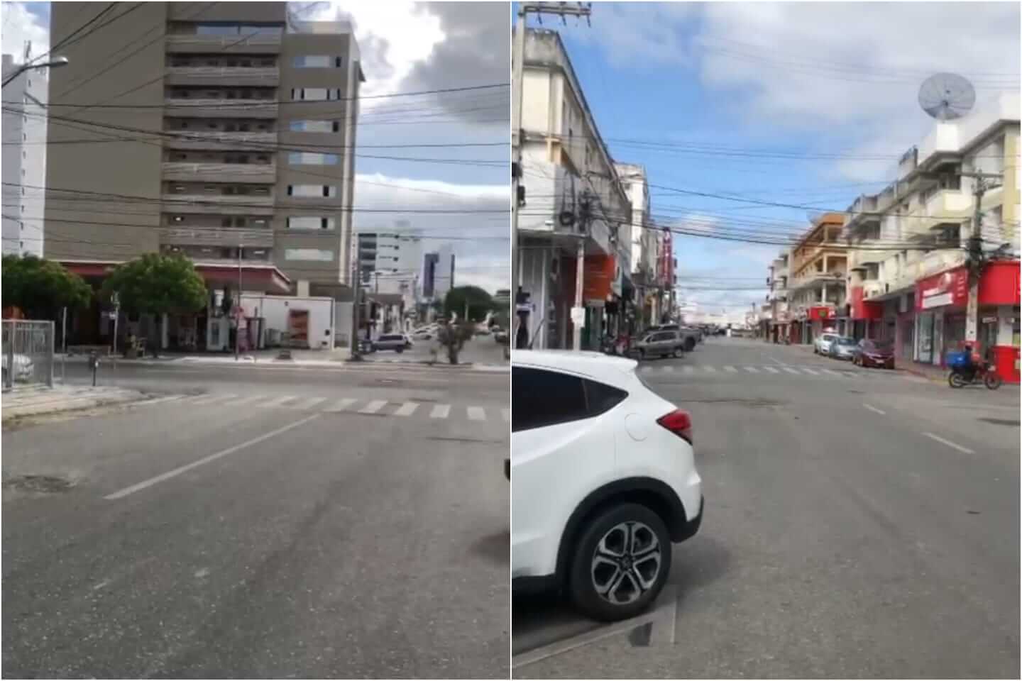 Com comércio parcialmente fechado, Centro de Patos registra pouco movimento nesta segunda-feira de carnaval