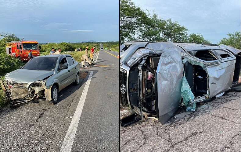 Grave acidente é registrado na manhã desta quinta-feira (10), na BR-230, em Pombal