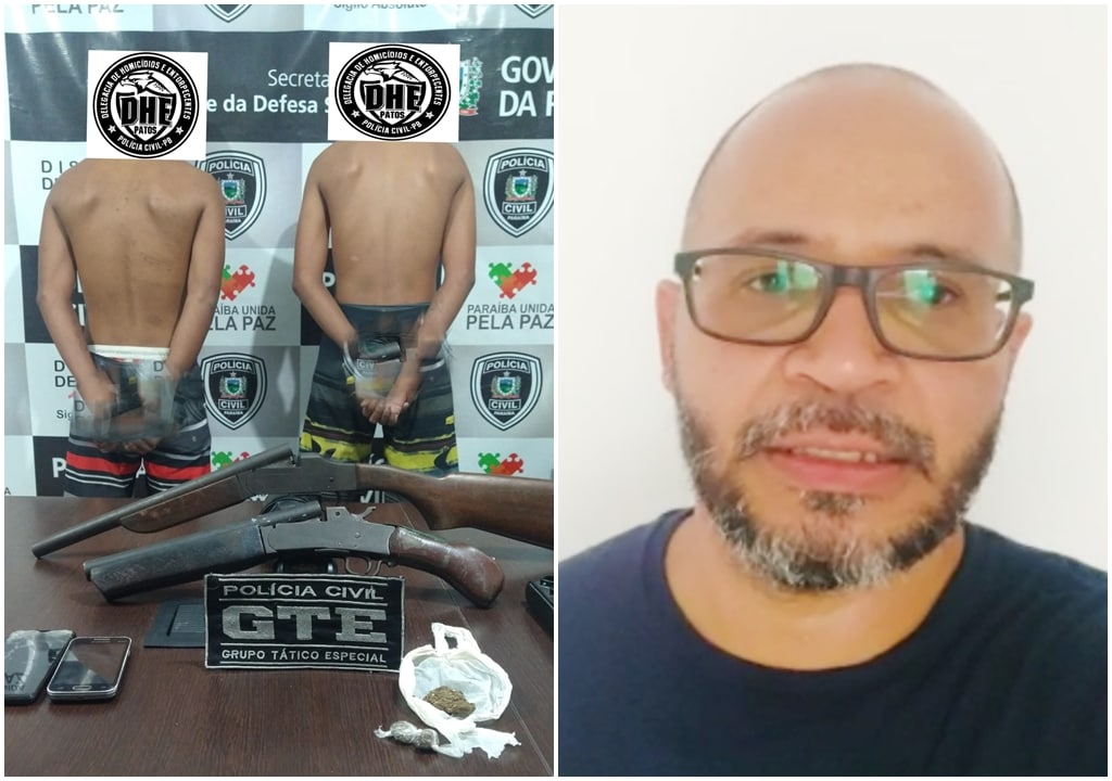 Polícia prende e apreende suspeitos em fragrante na manhã deste sábado (12) em Patos. Delegado comenta. Veja