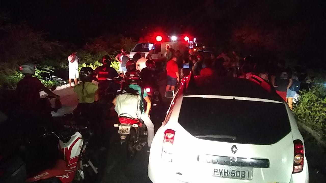 Idoso fica gravemente ferido após ser atingido por motociclista na PB-262 entre Patos e São José do Bonfim, na noite desta quinta (17)