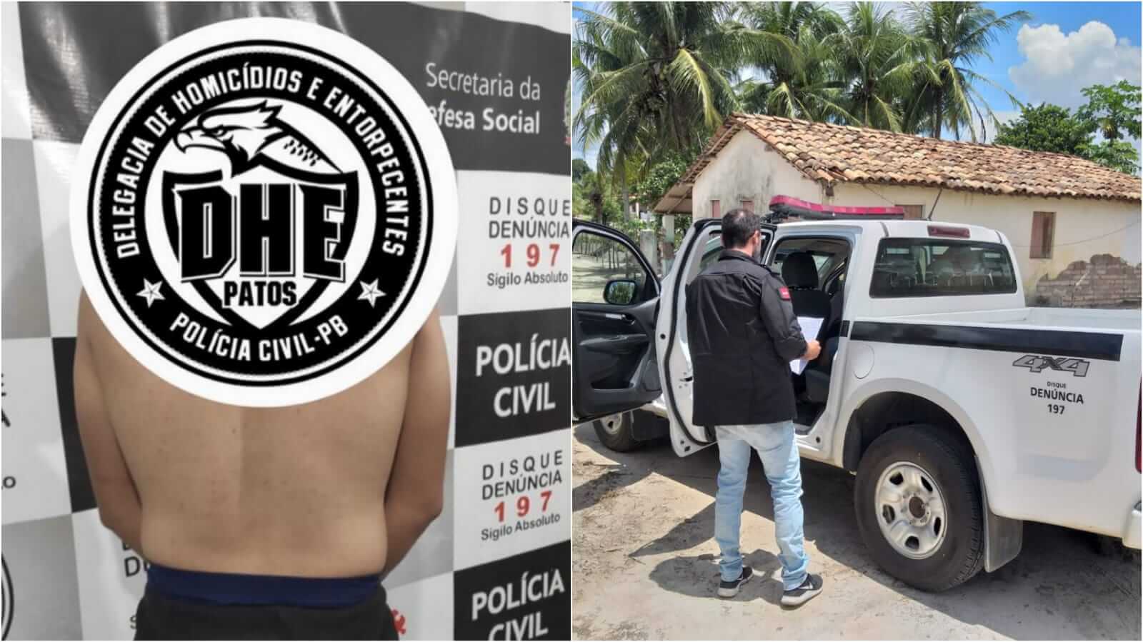 Polícia Civil prende mais um suspeito de homicídio na cidade de Patos