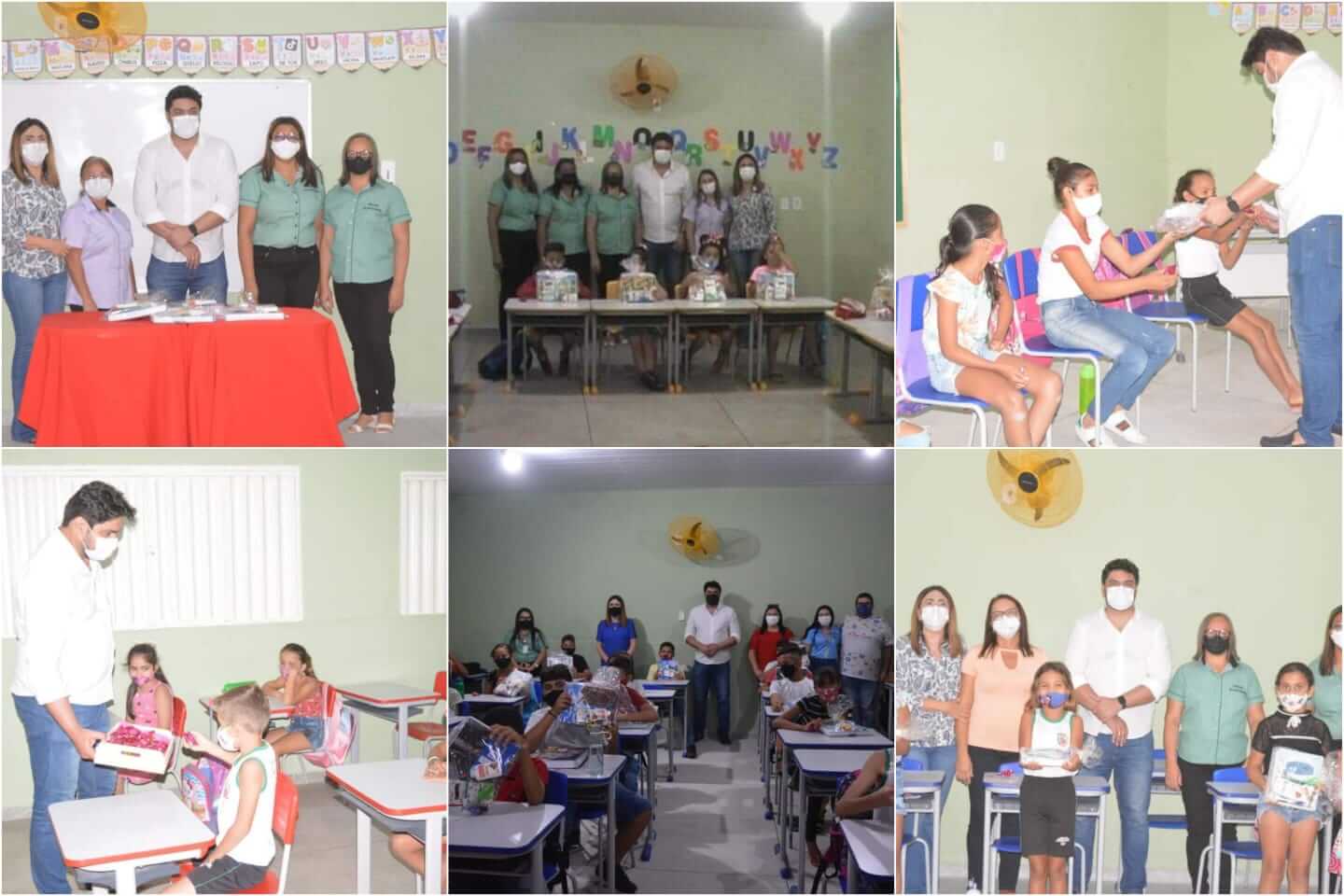 Prefeito Esaú Nóbrega entrega Kits Escolares na volta do ano letivo em São José do Bonfim