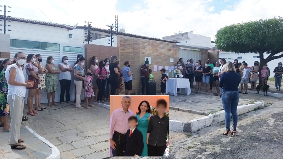 Ato ecumênico é ralizado na tarde deste domingo (20), em frente a residência da família do Sargento Benedito, vítima de tragédia na tarde deste sábado (19)