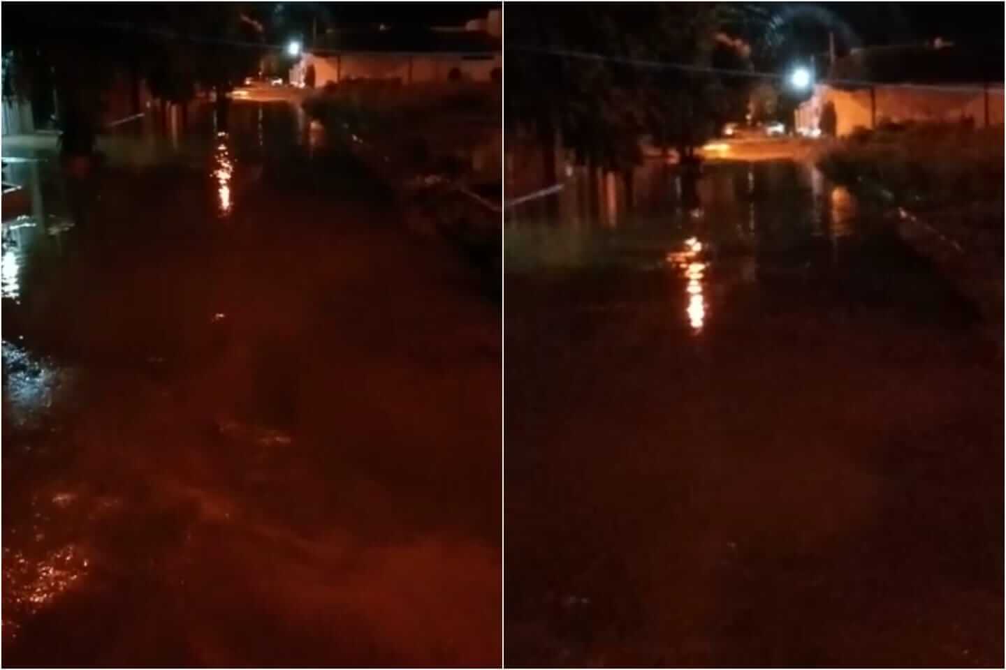 Internauta faz registro de transtornos provocados pela chuva na Rua Maria de Souza Barreto, e pede providências da prefeitura com relação a pavimentação