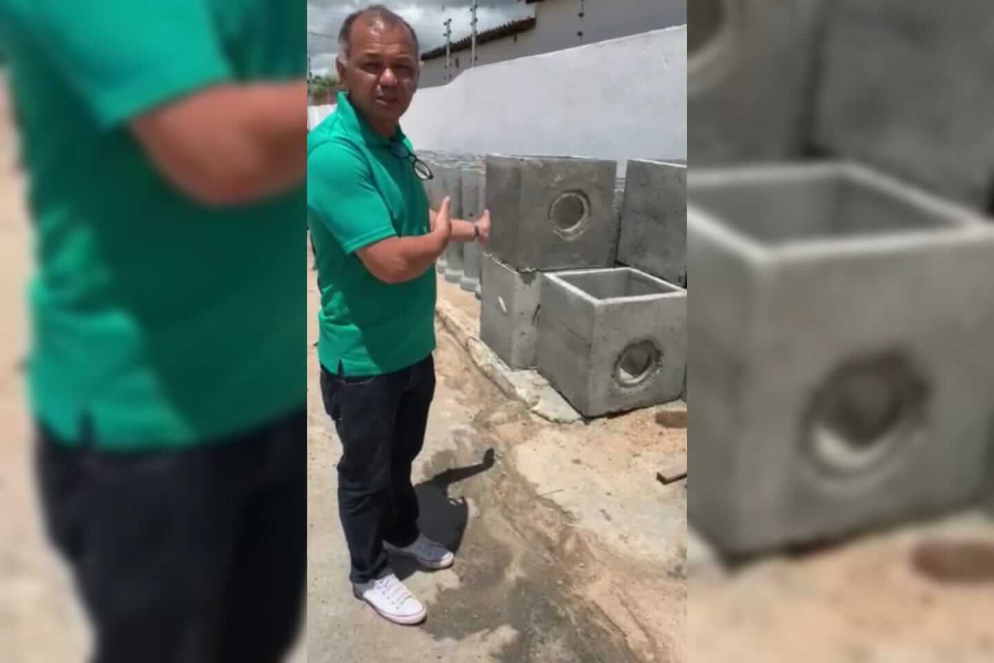 Após problemas recorrentes com alagamentos, moradores do Mutirão, juntamente com a ONG Operação Resgate, compram material para fazer ligação de esgoto por conta própria