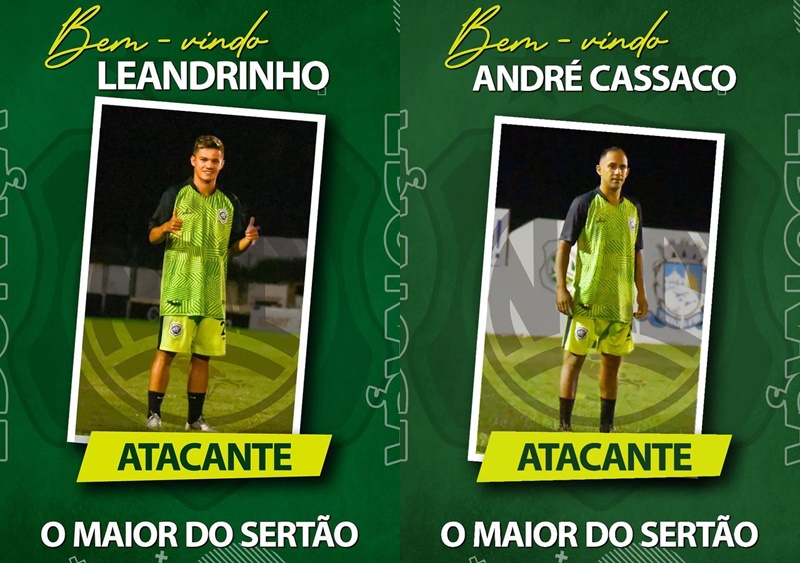 Experiência e juventude. Nacional de Patos contrata mais dois atacantes para a sequência do Paraibano