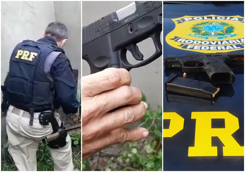 Motorista alcoolizado é preso pela PRF neste sábado (26) em Patos com arma de fogo