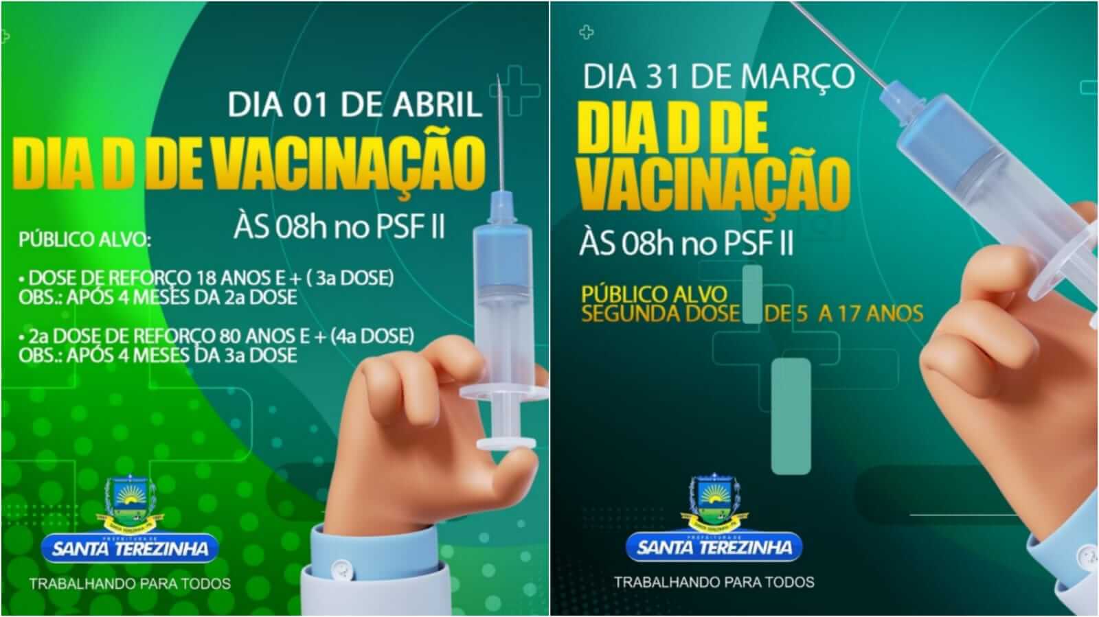 Secretaria de Saúde de Santa Terezinha realizará Dia 