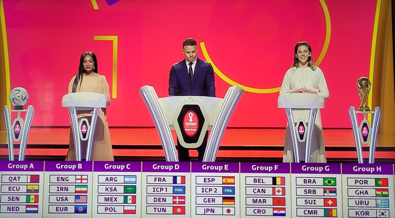 Fifa sorteia chaves da Copa do Mundo de 2022; Brasil cai no Grupo G e estreia contra a Sérvia