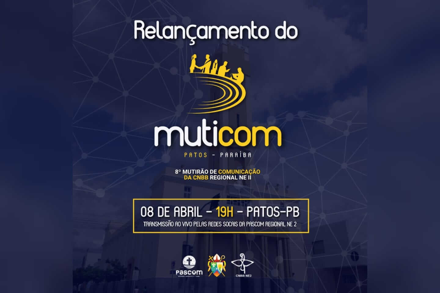 Diocese de Patos convoca jornalistas para coletiva que vai debater 8º Mutirão de Comunicação da CNBB