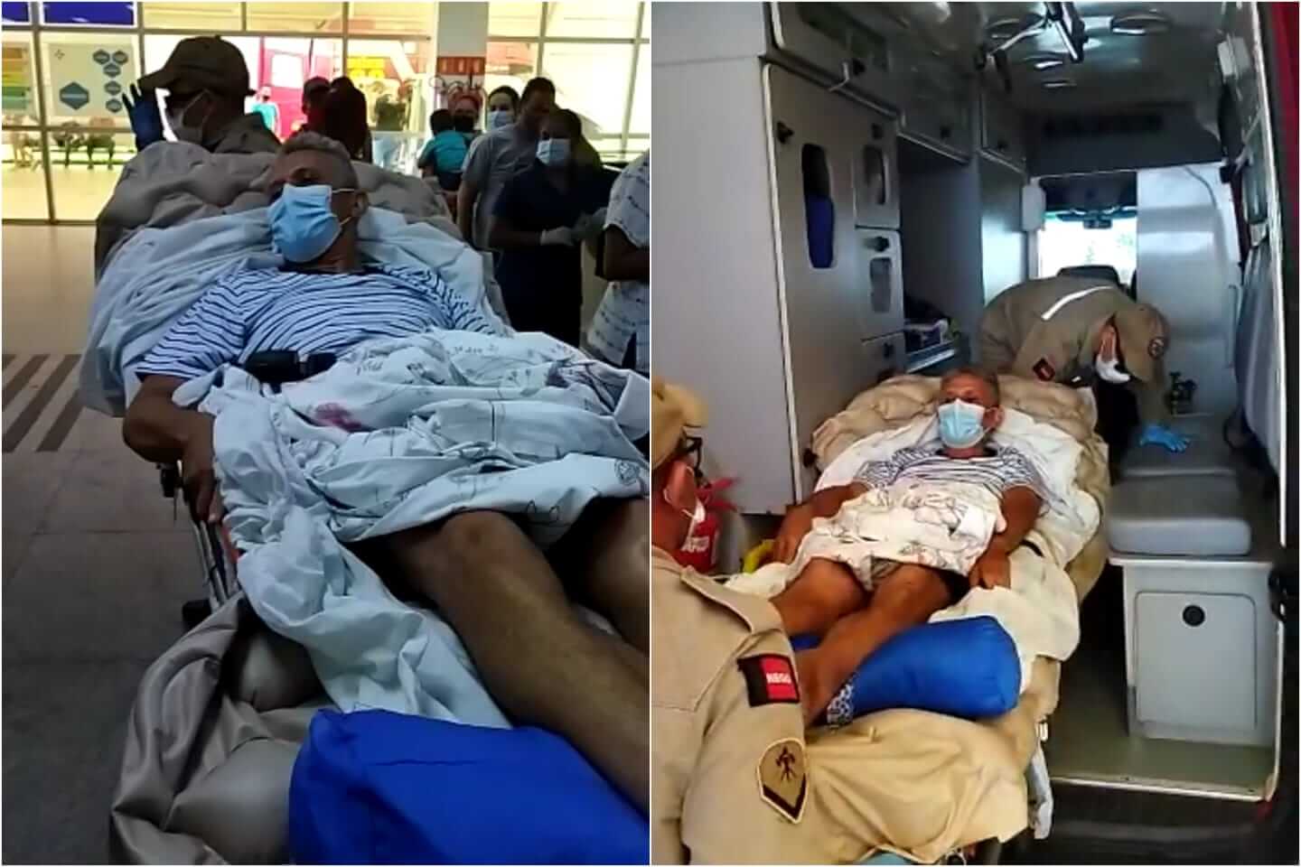 Veja o vídeo do momento em que Sargento Bené recebe alta do Hospital de Trauma de Campina Grande