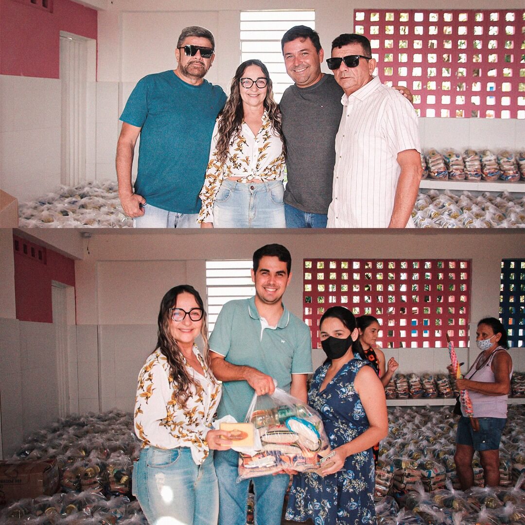 Prefeitura de Condado realiza entrega de cestas básicas e insumos às famílias que são beneficiadas pelo Programa Auxílio Brasil