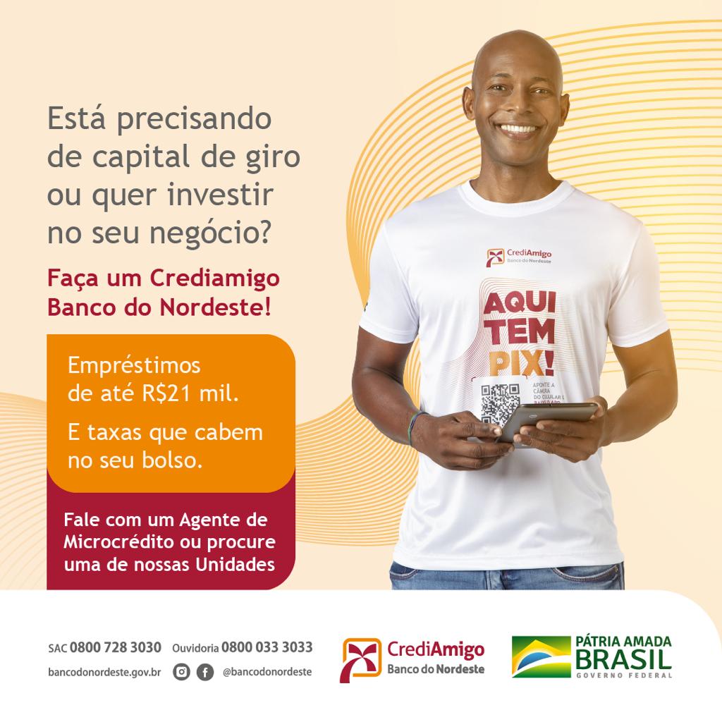 Crediamigo realizará nesta terça-feira (19) mais um evento do CREDIAMIGO CHEGA JUNTO, aqui na cidade de Patos