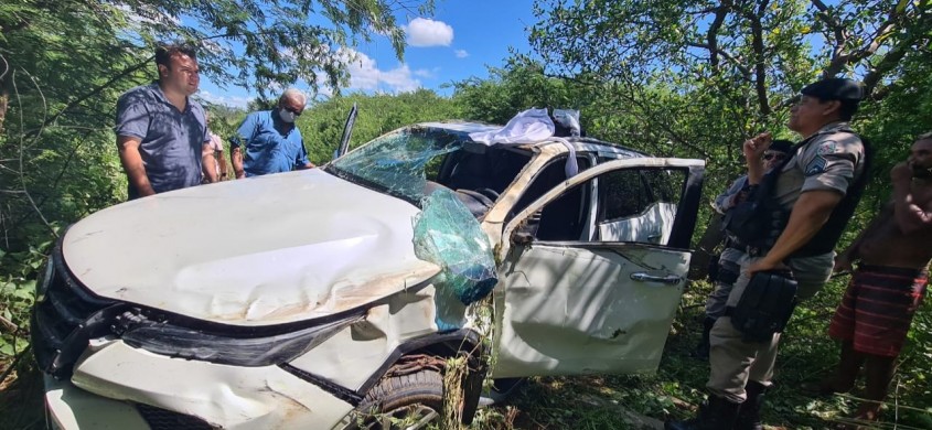 Médico Dr. Umberto Júnior, irmão do prefeito de São Mamede, sofre grave acidente na manhã desta sexta-feira (22) entre Cacimba de Areia e Patos