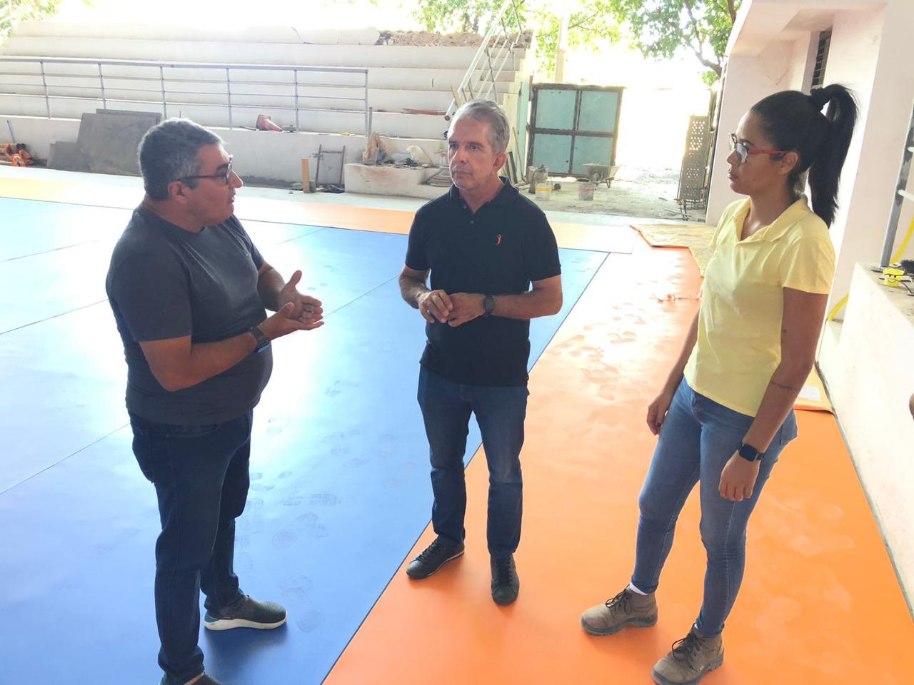 Após implantação de novo piso, prefeito Nabor Wanderley anuncia aquisição de placar eletrônico para ginásio O Rivaldão