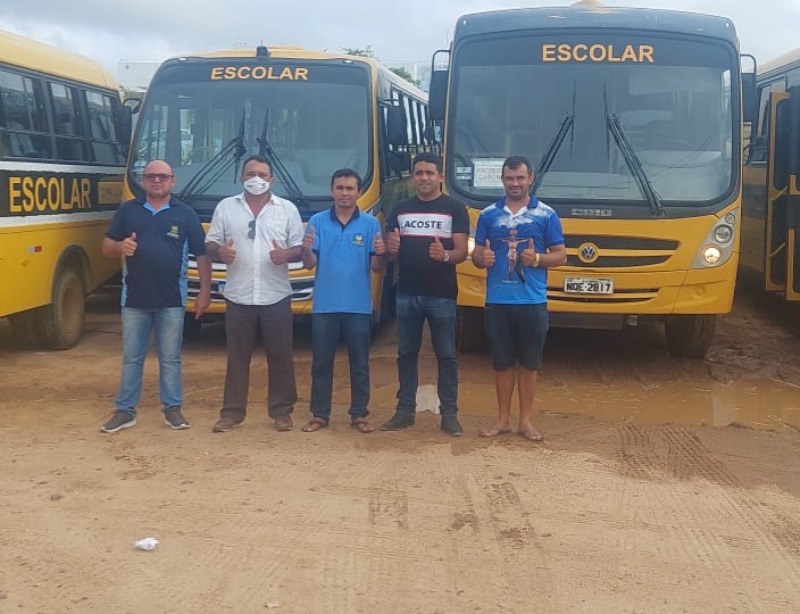 Ônibus escolares da Prefeitura de Catingueira são aprovados em vistoria do Detran-PB
