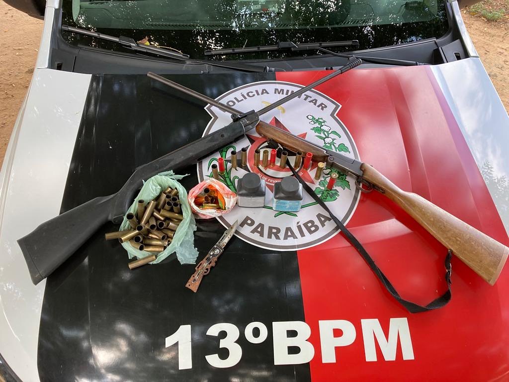 Polícia Militar apreende arma de fogo na zona rural de Piancó