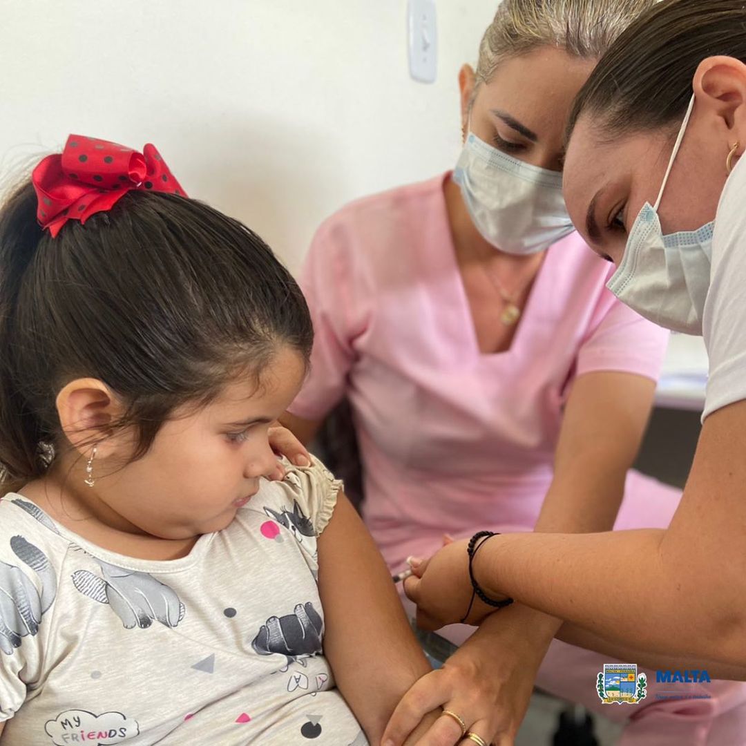 Município de Malta comemora alto índice de vacinação contra o sarampo e a influenza no último sábado (30)