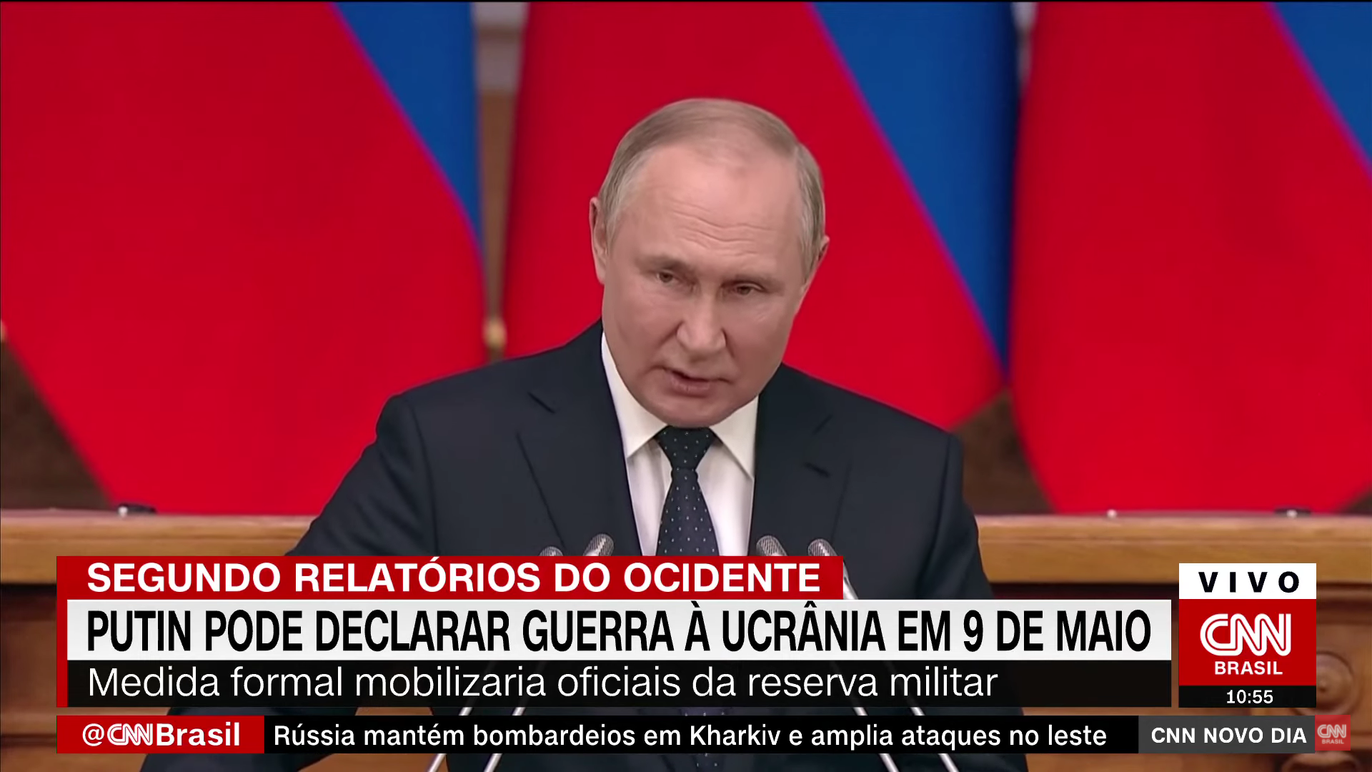 Putin pode declarar oficialmente guerra à Ucrânia, dizem autoridades ocidentais