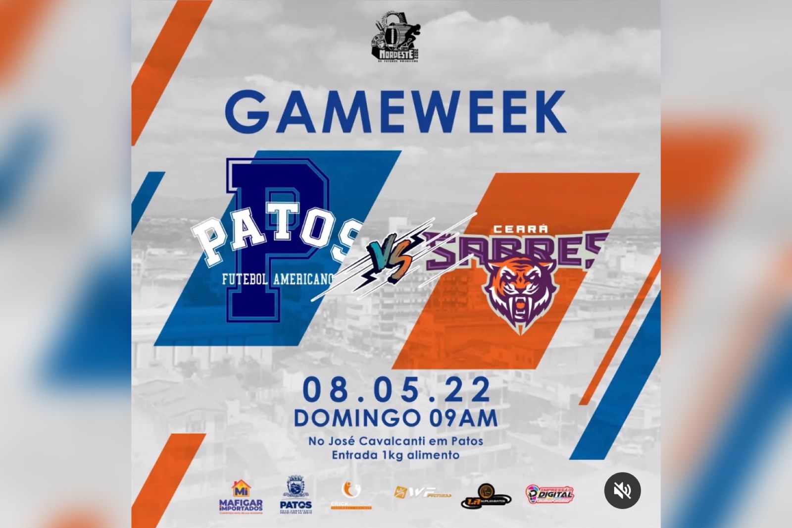 Patos Futebol Americano estreia na Copa do Nordeste da categoria neste domingo (08), no estádio José Cavalcanti