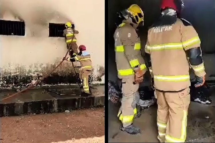 Incêndio é registrado em cela do presídio de Cajazeiras e bombeiros conseguem conter as chamas