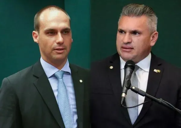 Julian Lemos e Eduardo Bolsonaro trocam insultos no Twitter: “Frouxo”