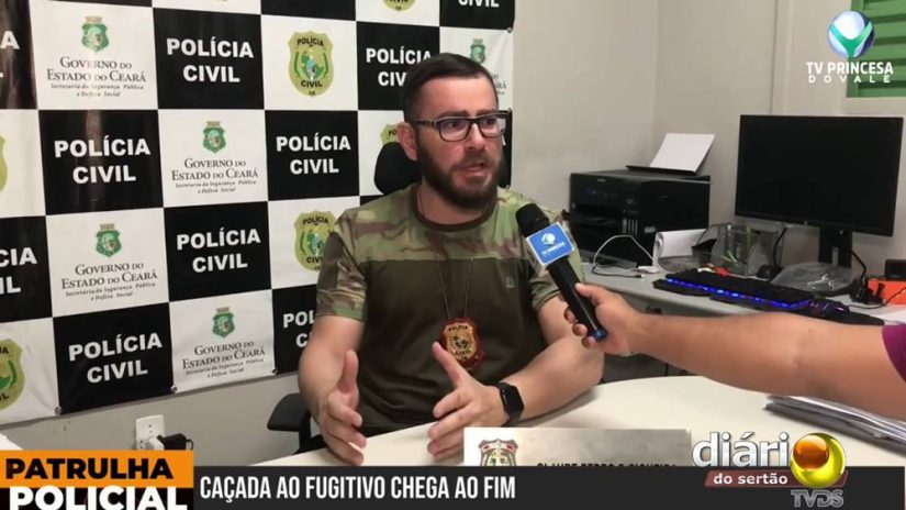 Delegado divulga detalhes da recaptura de homem que fugiu da cadeia de Icó-CE e foi pego no Sertão da Paraíba