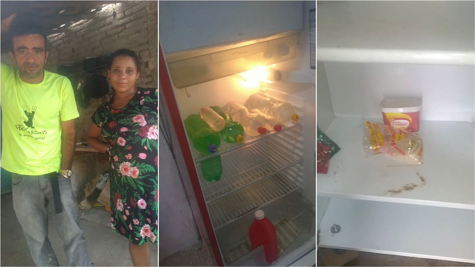 Casal em dificuldades pede ajuda para alimentação: “Tenho epilepsia, não posso pegar peso mais”, diz pai. Vídeo