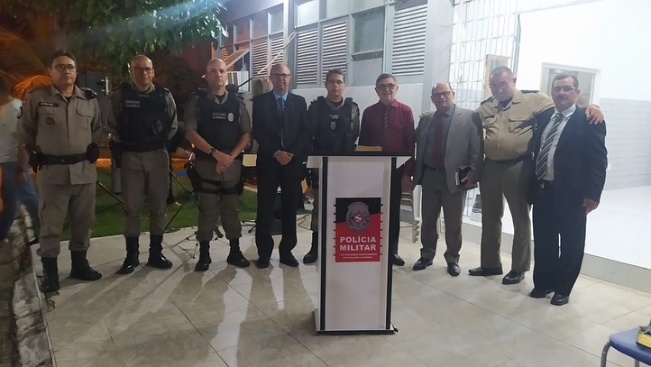 Polícia Militar realiza evento religioso na sede do 13° batalhão, em Itaporanga