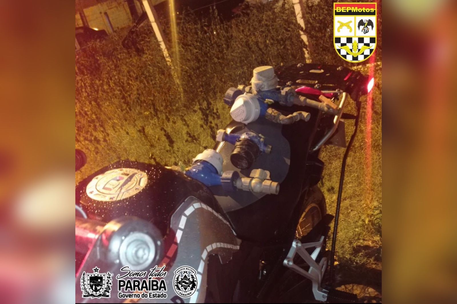 Polícia Militar prende em flagrante, suspeito de furtar hidrômetros em Patos