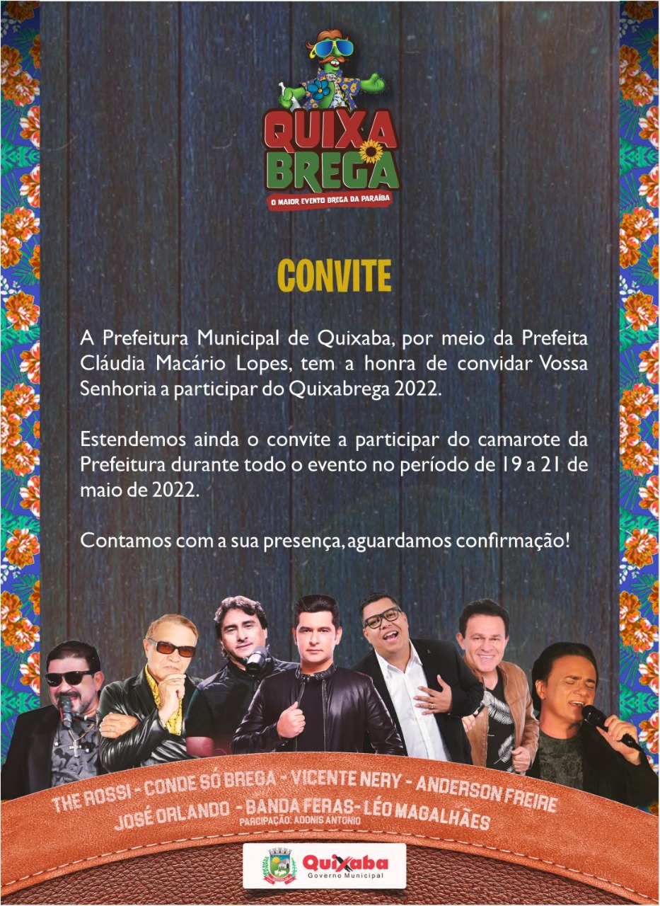 Prefeitura de Quixaba tem expectativa positiva para o Quixabrega 2022