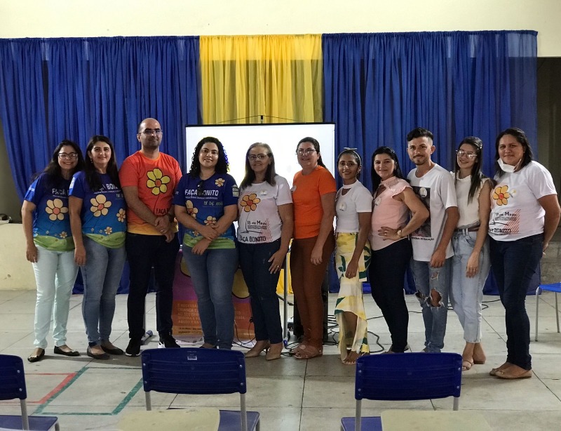 Campanha do Maio Laranja é apresentada aos alunos da Escola Cônego Machado na cidade de Passagem