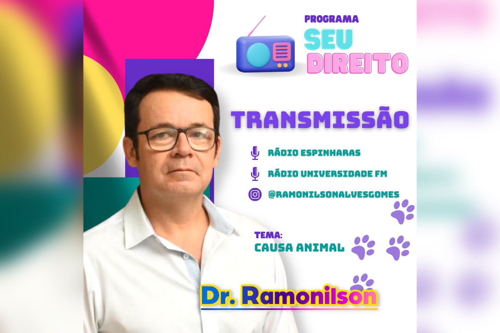 Causa animal é tema do programa 