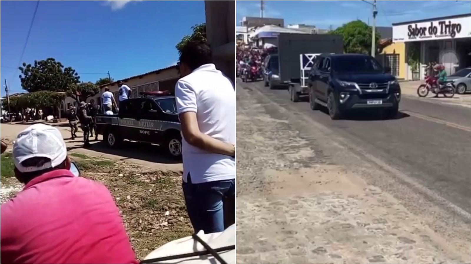 Troca de tiros é registrada durante sepultamento de líder de organização criminosa em São Bento; Vídeos