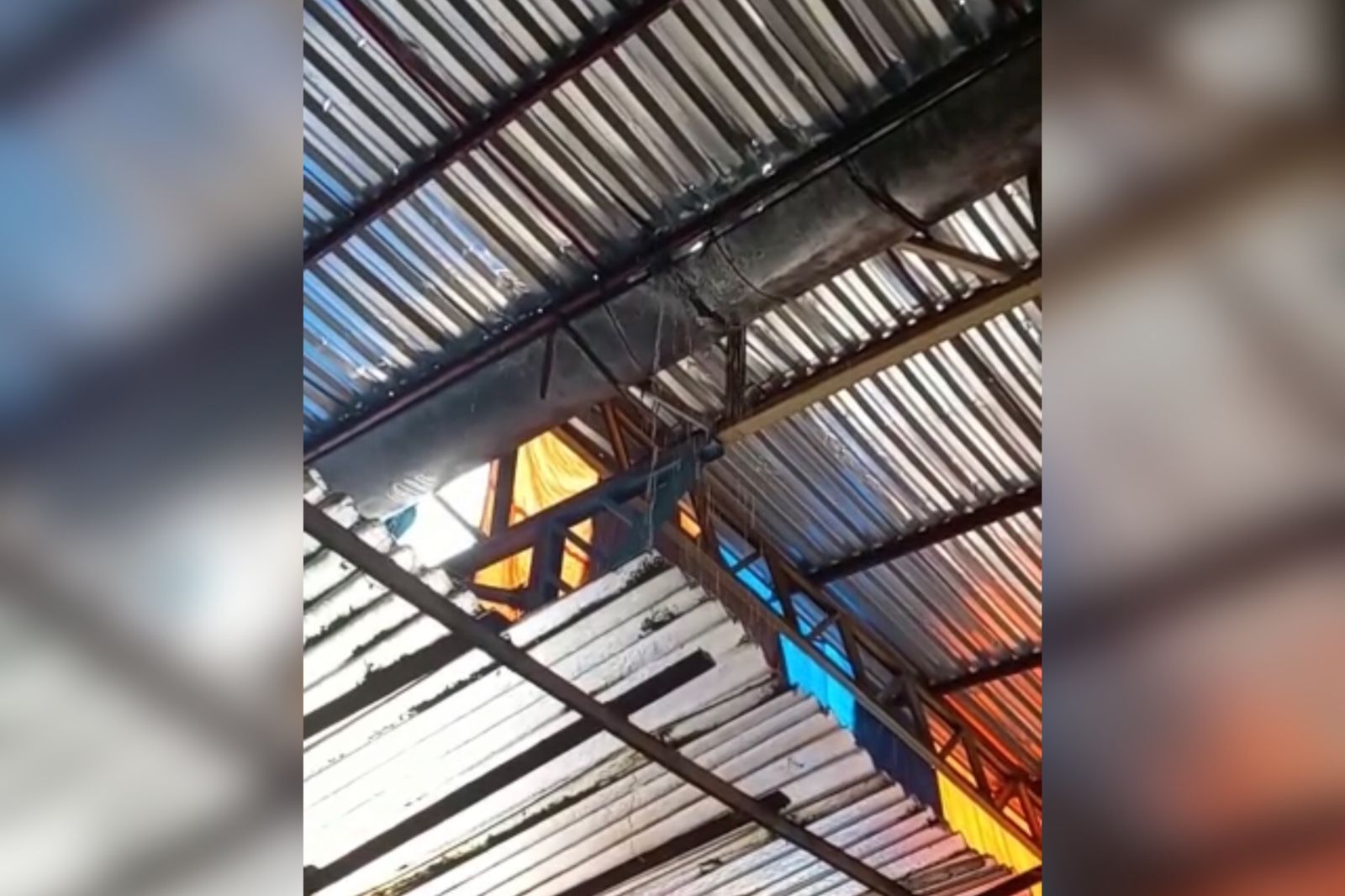 Comerciante denuncia goteiras no teto do Mercado Central de Patos: 