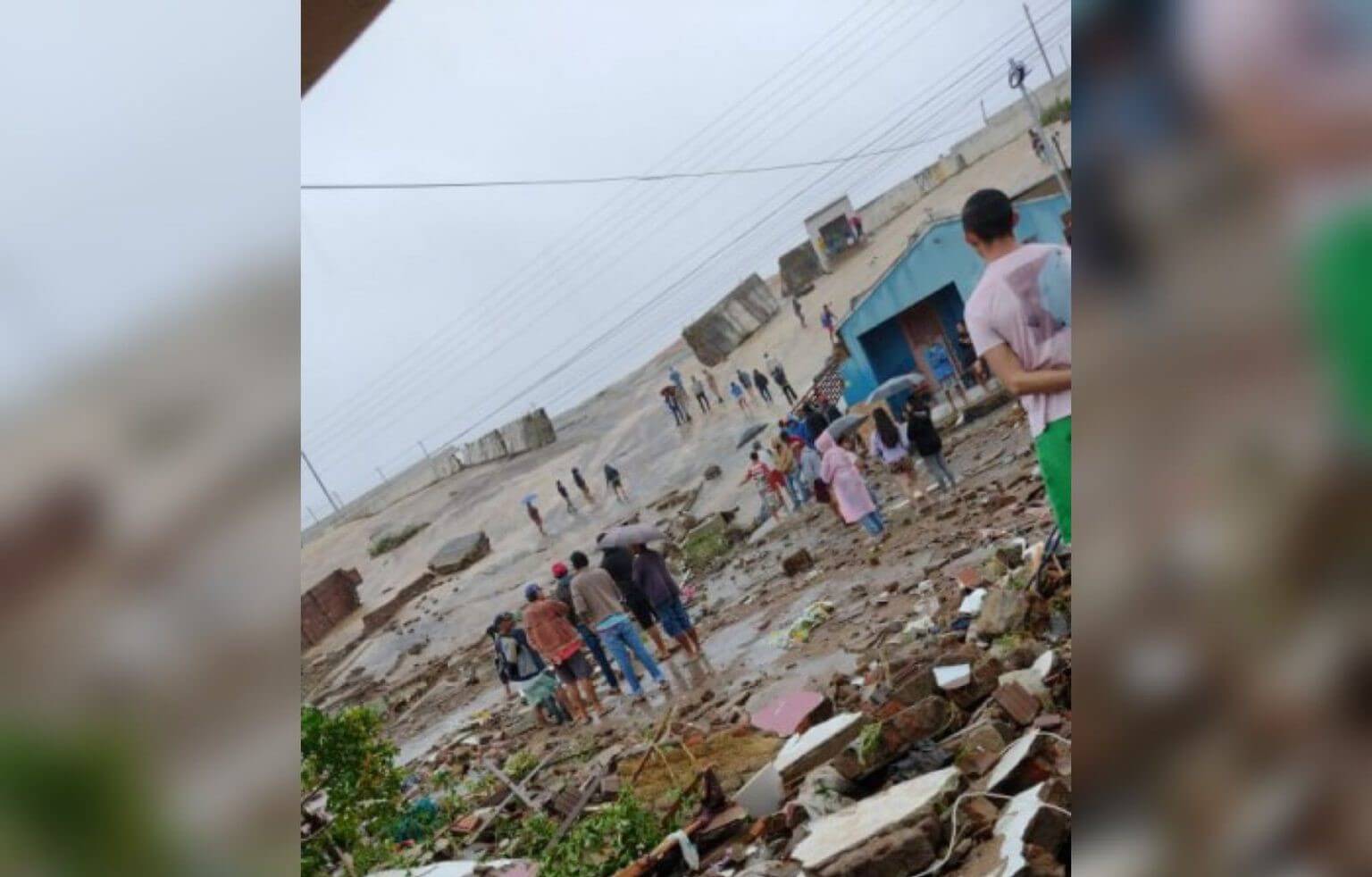 Parede de reservatório se rompe durante chuvas e deixa pessoas feridas em Pocinhos, no Agreste paraibano