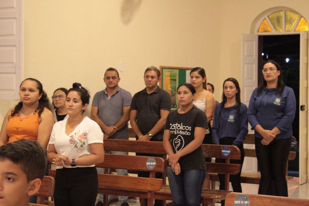 Prefeito de Salgadinho-PB participa de reunião com Comandante da 8ª Cia da PM de Juazerinho e também de celebração do Mês Mariano no seu município