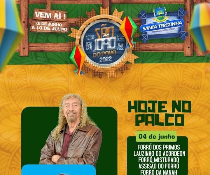 Ícone do forró tradicional, Assisão se apresenta neste sábado (4) no São João de Santa Terezinha