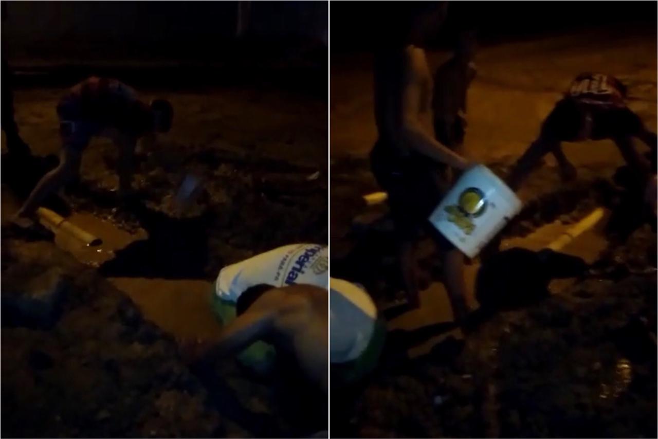 Moradores do bairro Santa Clara fazem apelo a Cagepa para conserto de cano estourado que está causando transtornos