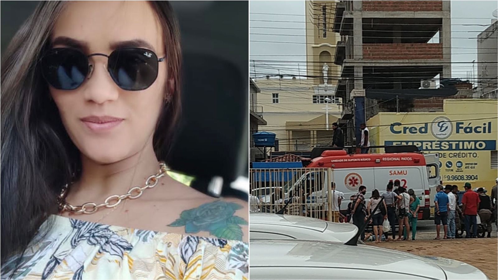 Jovem envolvida em acidente com viatura da PM na manhã de hoje (06), em Patos, parabeniza policiais e enfermeiros pela agilidade e agradece assistência prestada