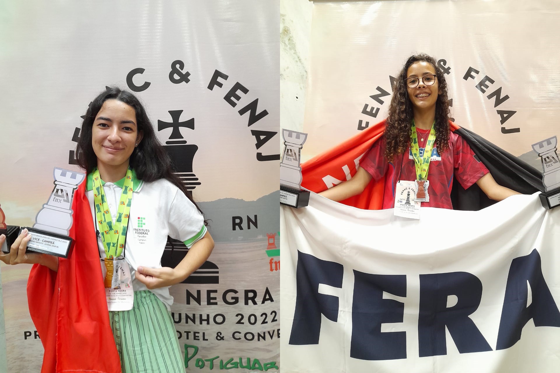 Enxadristas patoenses conquistam Prata e Bronze Festival Nacional da Juventude, em Natal-RN