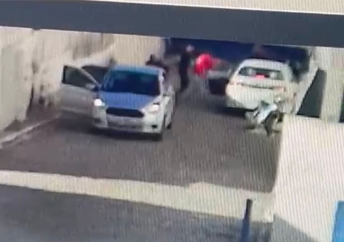 Impressionante: Vídeo mostra homem sendo alvejado a tiros na manhã desta terça-feira (14), em Malta