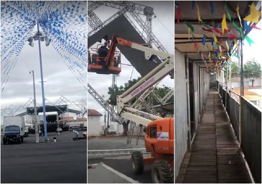 Patosonline.com faz visita ao Terreiro do Forró e confere últimos preparativos para a festa. Veja o vídeo 
