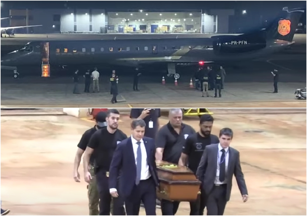 Bruno Araújo e Dom Phillips: Avião da PF chega a Brasília com restos mortais de desaparecidos