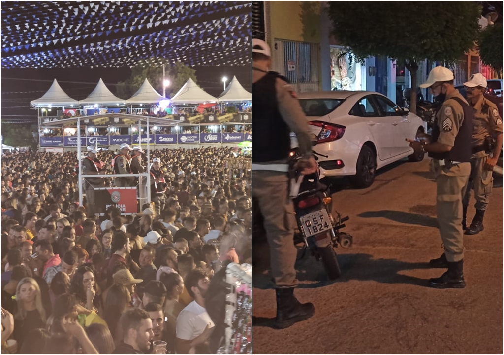 Forças de Segurança atuam de forma integrada e garantem tranquilidade da noite de abertura do São João de Patos