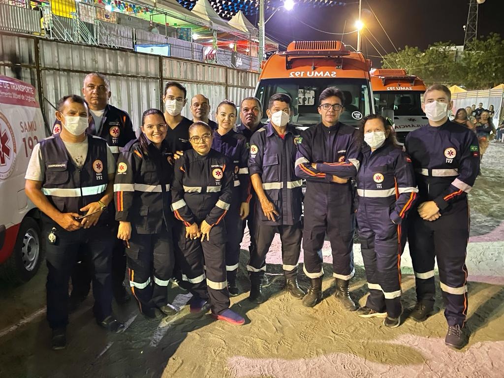 SAMU de Patos disponibiliza base fixa para atendimentos no Terreiro do Forró